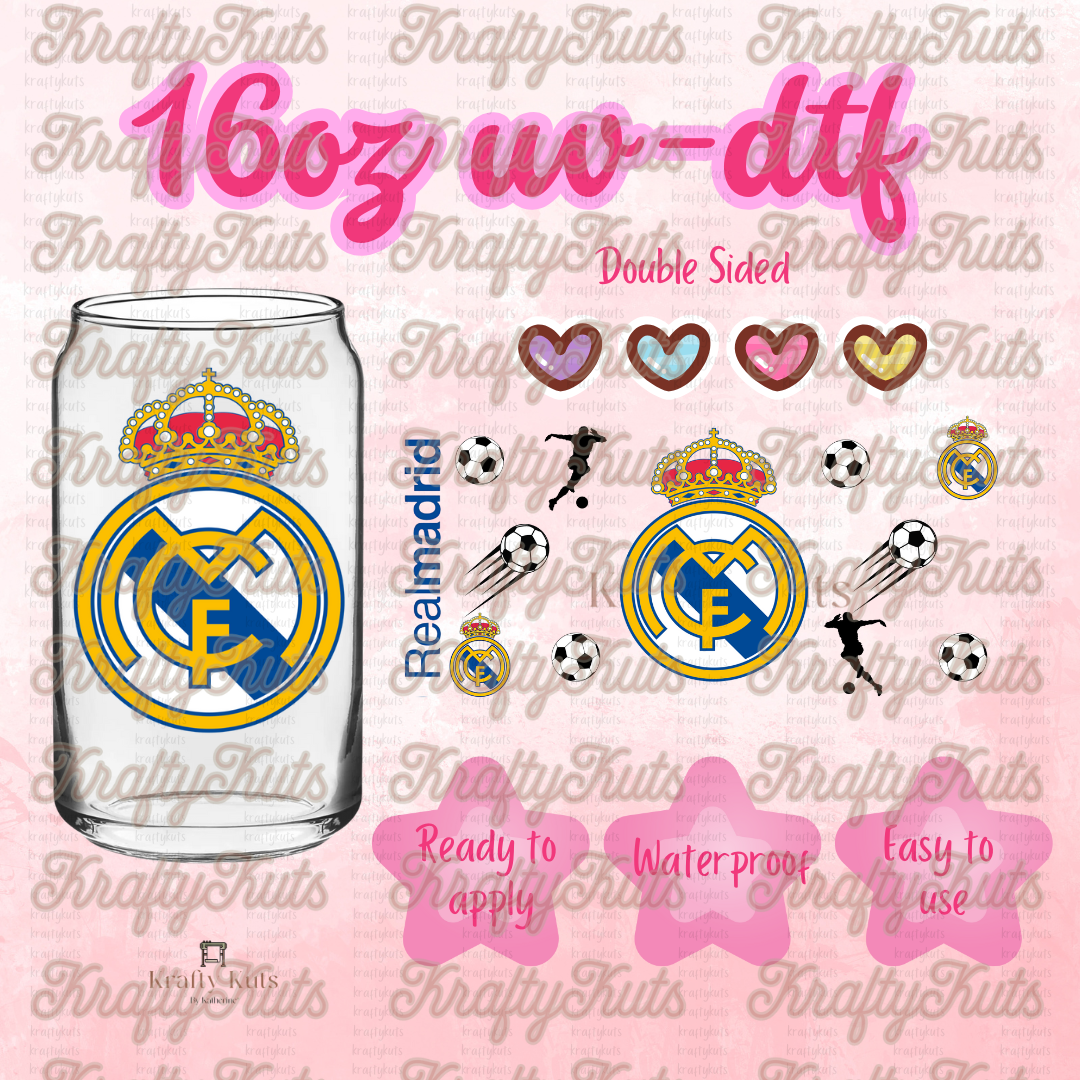 #306 UV-DTF 16oz Glass Wrap - Double Sided