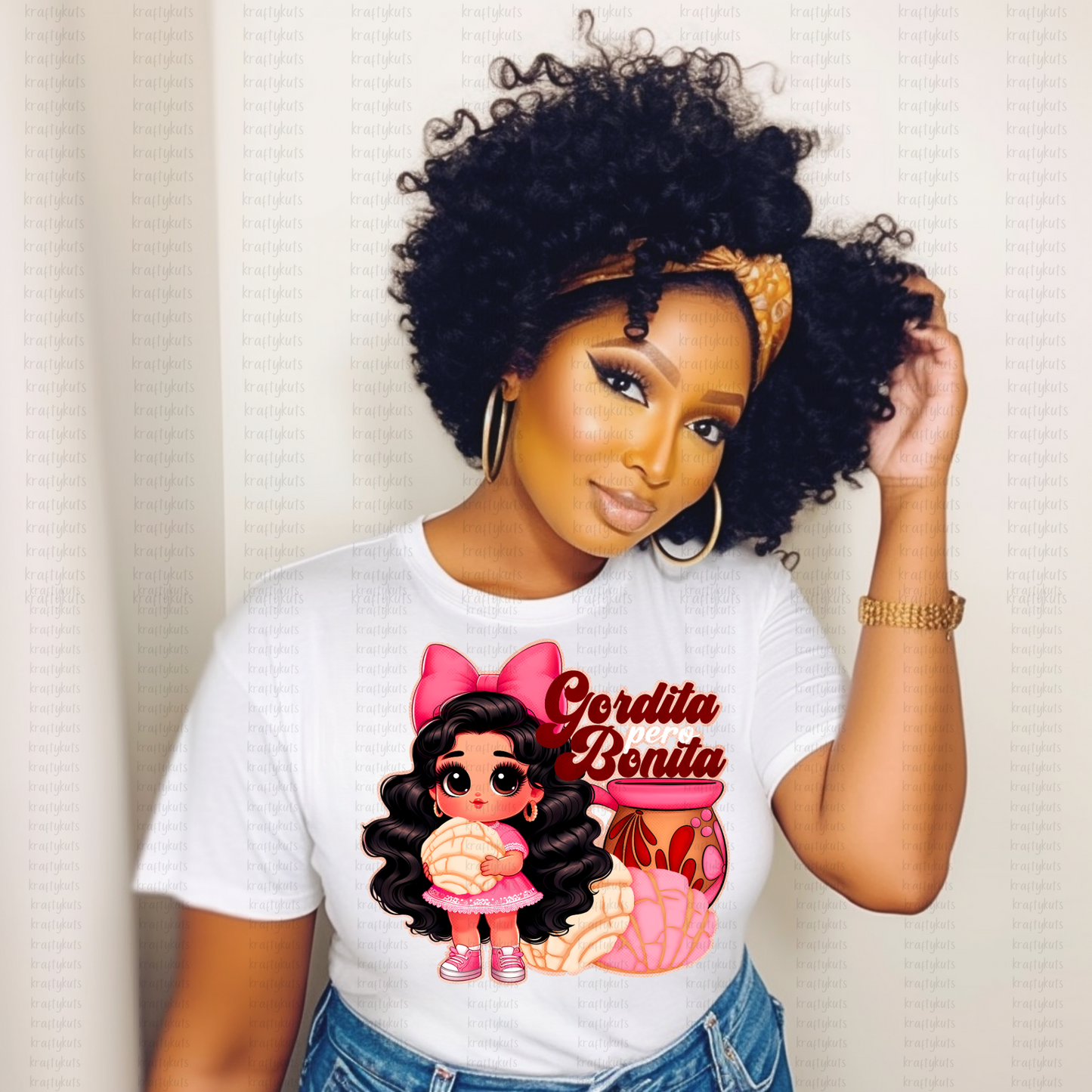 Gordita Bonita Direct to Film Transfer DTF