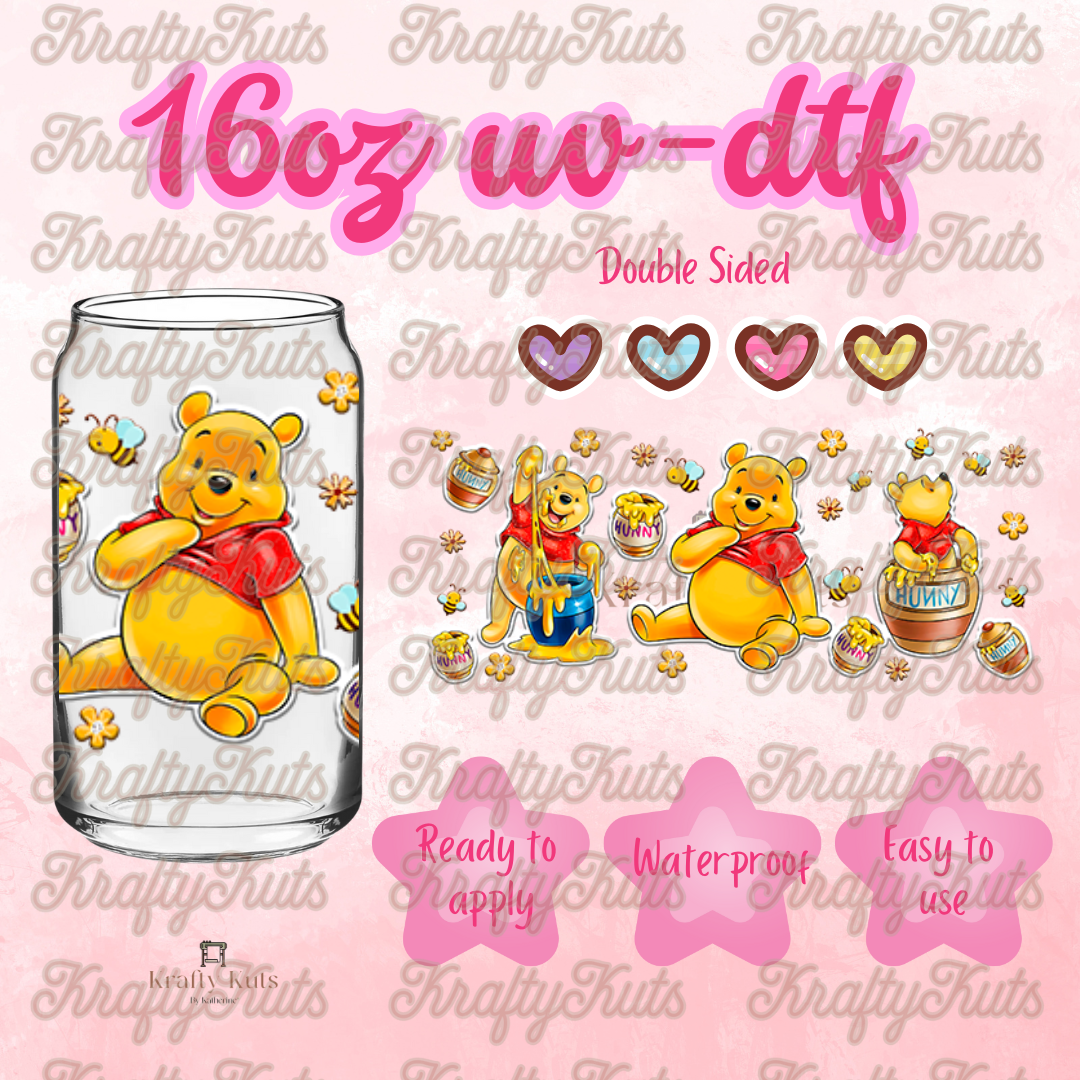 #351 UV-DTF 16oz Glass Wrap - Double Sided