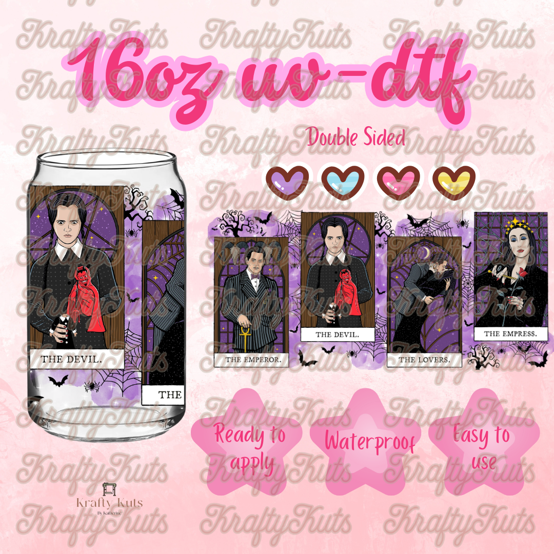 #439 UV-DTF 16oz Glass Can Wrap - Double Sided