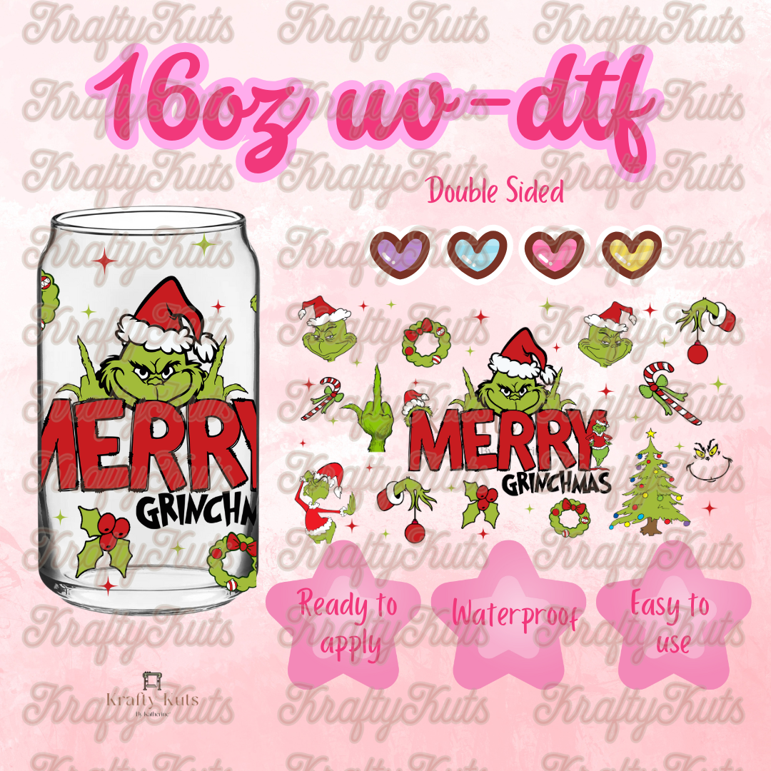 #548 UV-DTF 16oz Glass Wrap - Double sided