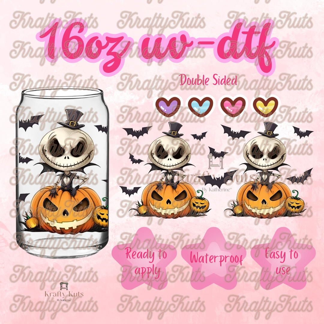 #440 UV-DTF 16oz Glass Can Wrap - Double Sided