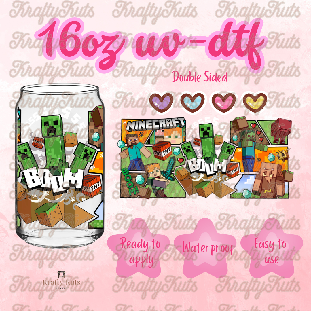 #549 UV-DTF 16oz Glass Wrap - Double sided