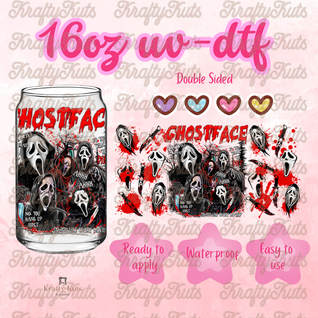 #556 UV-DTF 16oz Glass Wrap - Double sided