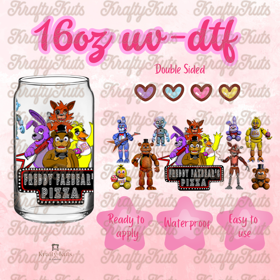 #557 UV-DTF 16oz Glass Wrap - Double sided