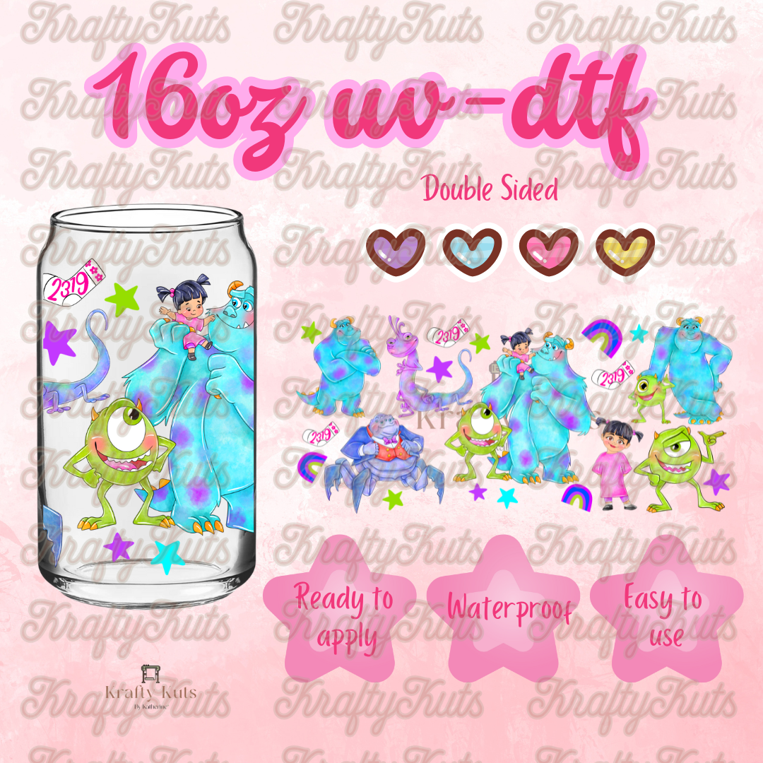 #586 UV-DTF 16oz Glass Wrap - Double sided