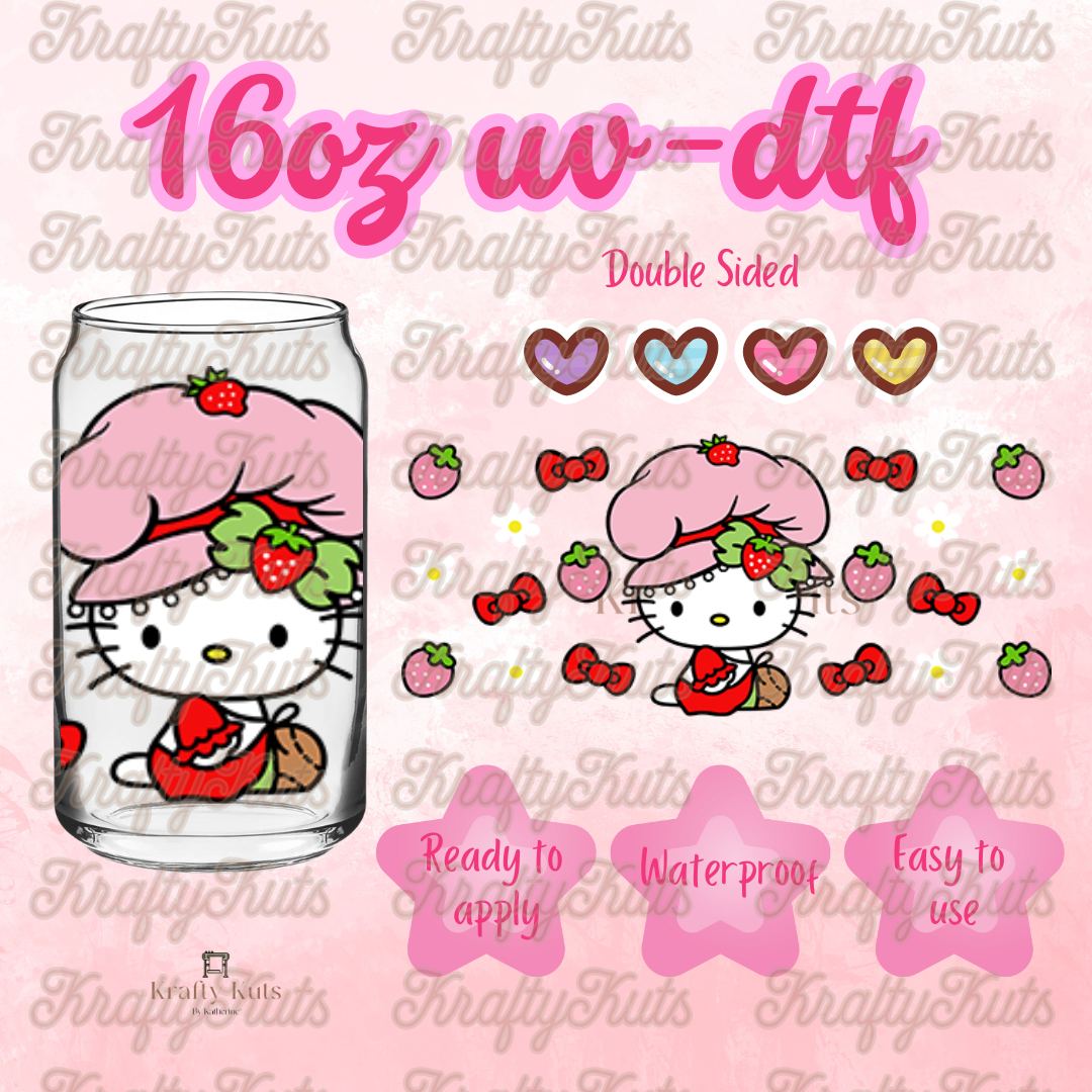#596 UV-DTF 16oz Glass Wrap - Double sided