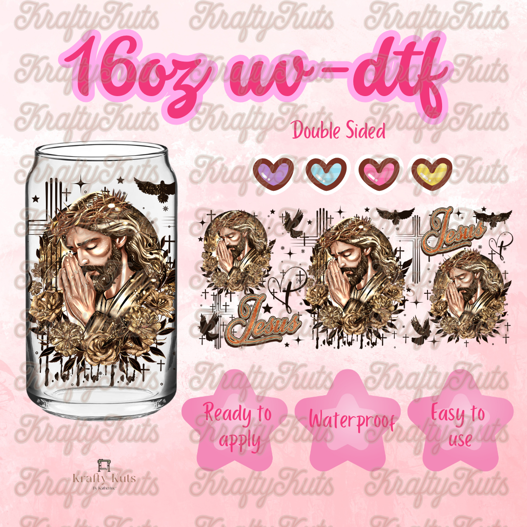 #602 UV-DTF 16oz Glass Wrap - Double sided