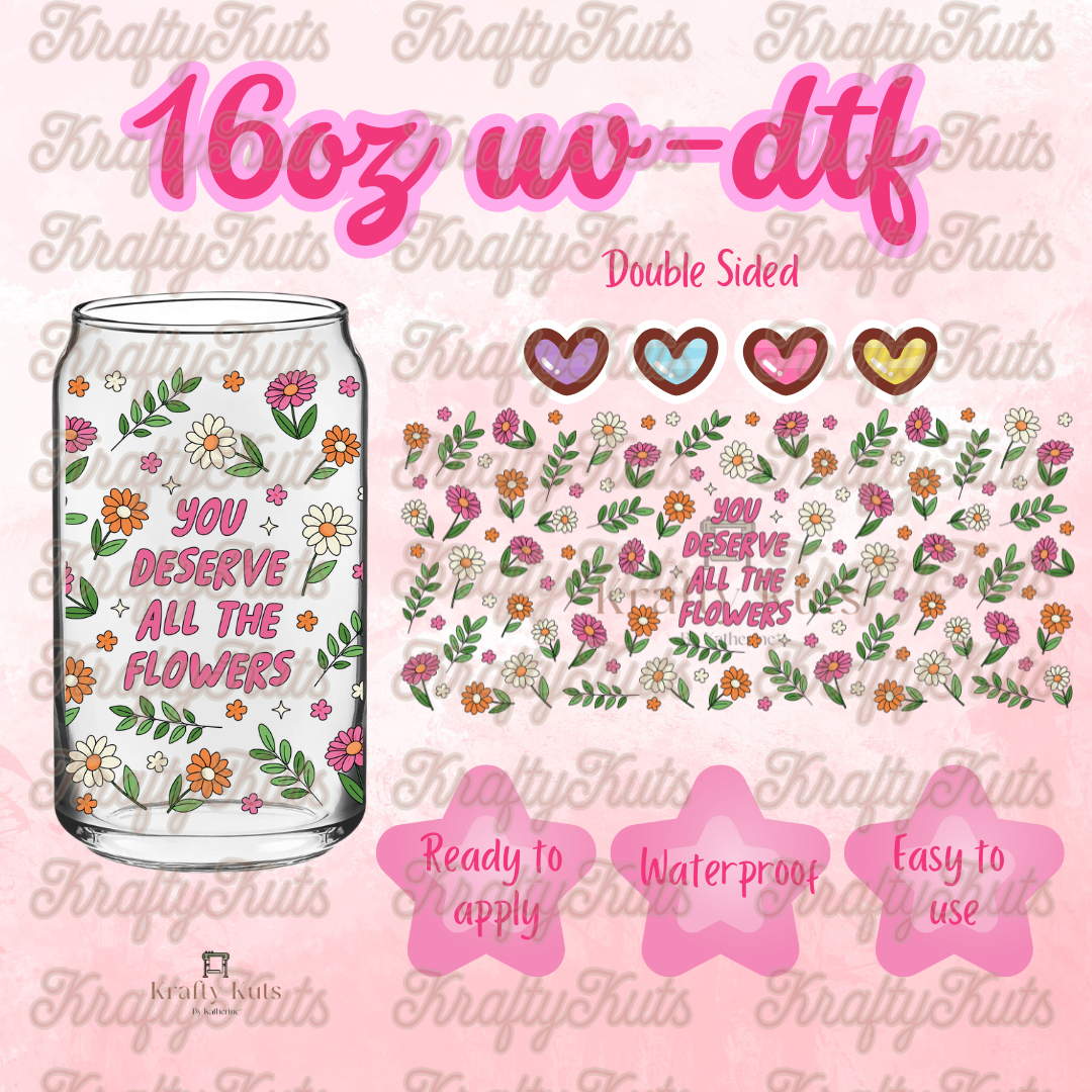 #616 UV-DTF 16oz Glass Wrap - Double sided