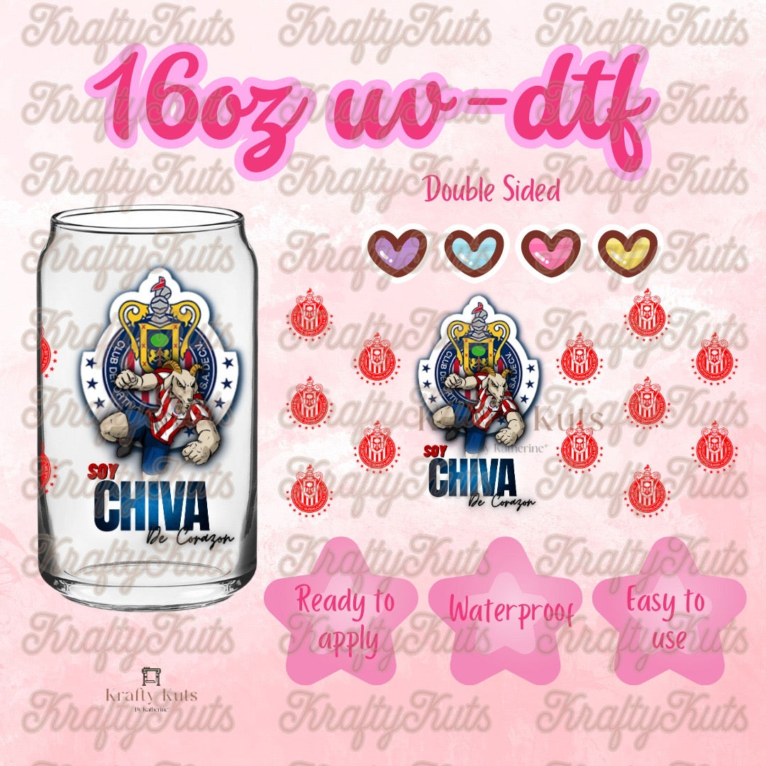 #183 UV-DTF 16oz Glass Wrap - Double Sided