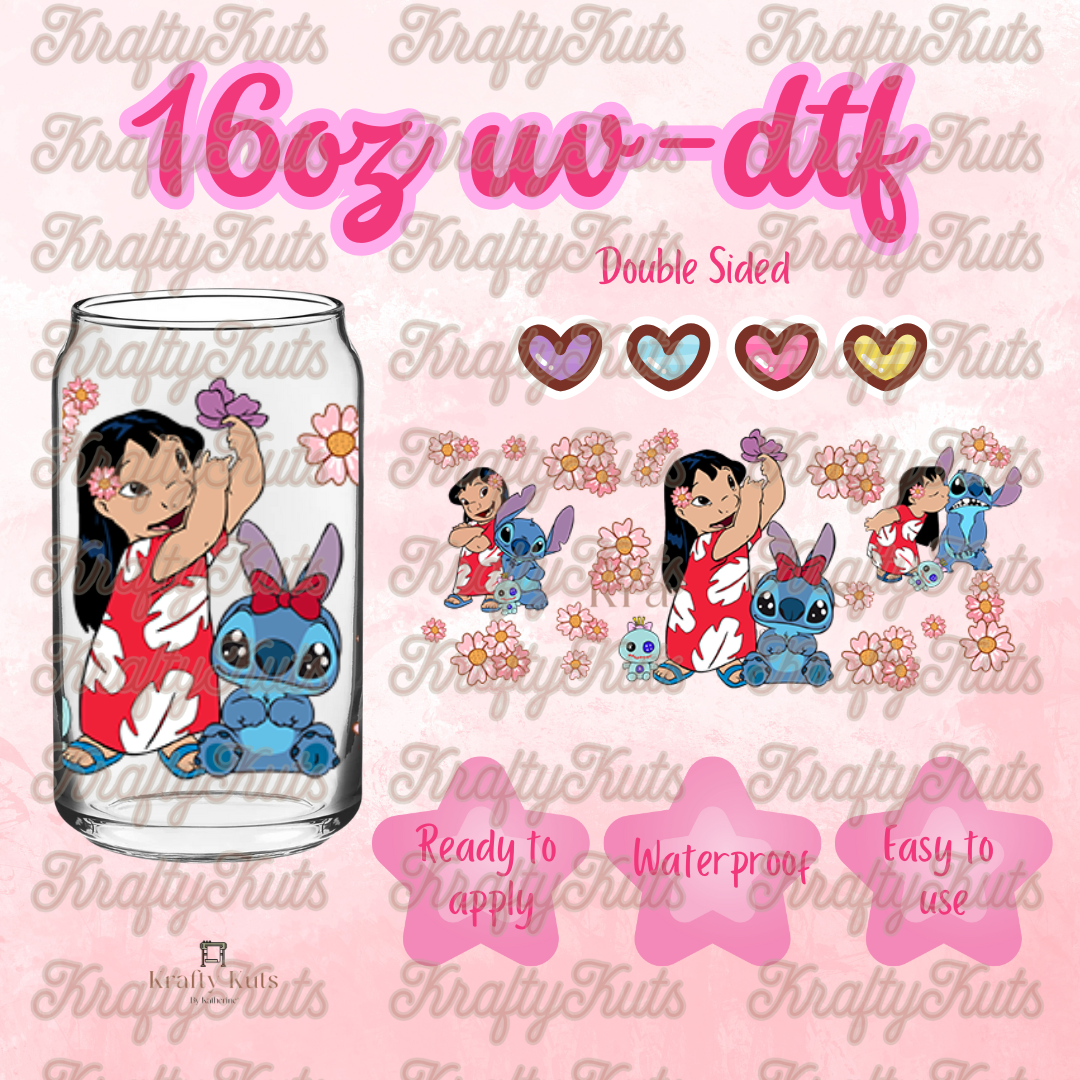 #352 UV-DTF 16oz Glass Wrap - Double Sided