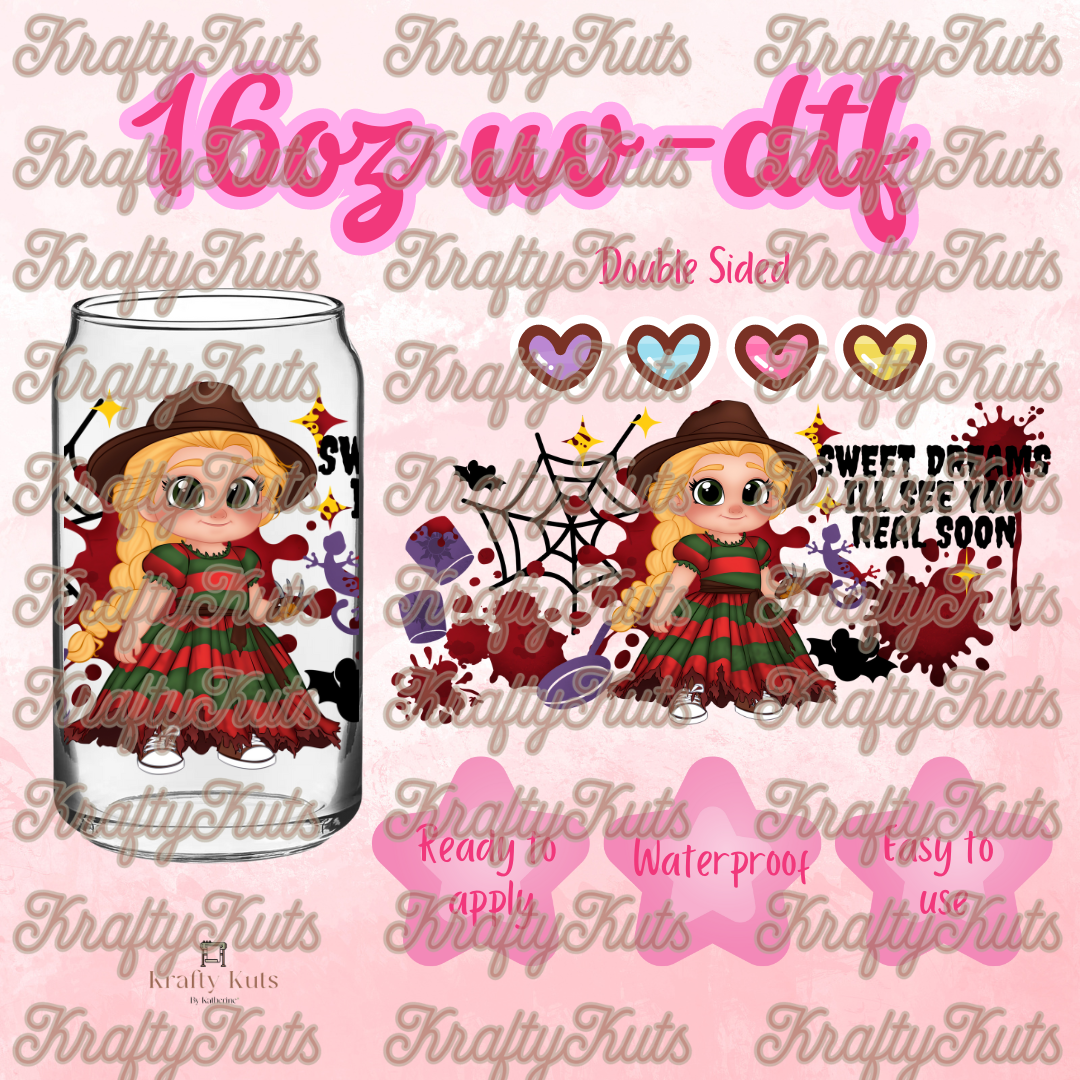 #385 UV-DTF 16oz Glass Wrap - Double Sided