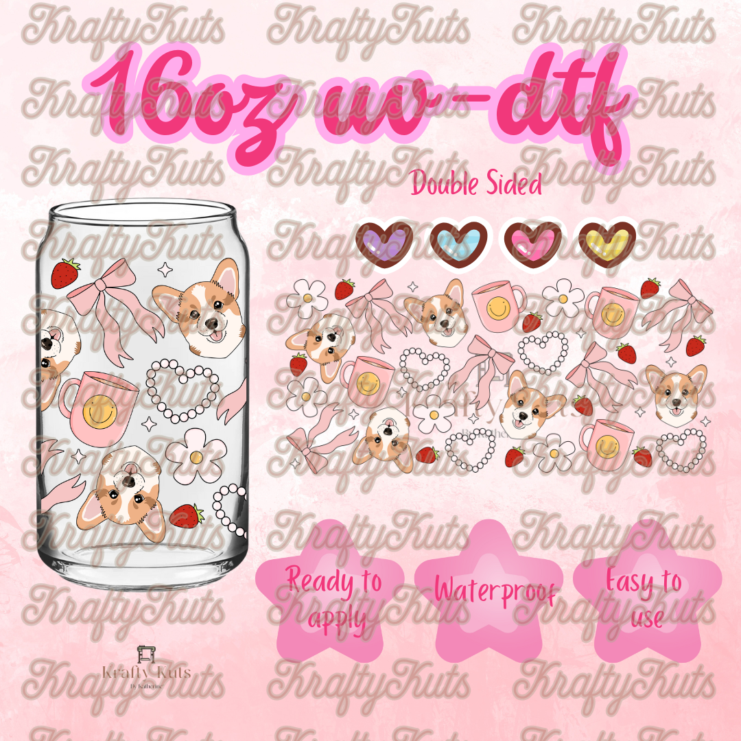 #325 UV-DTF 16oz Glass Wrap - Double Sided
