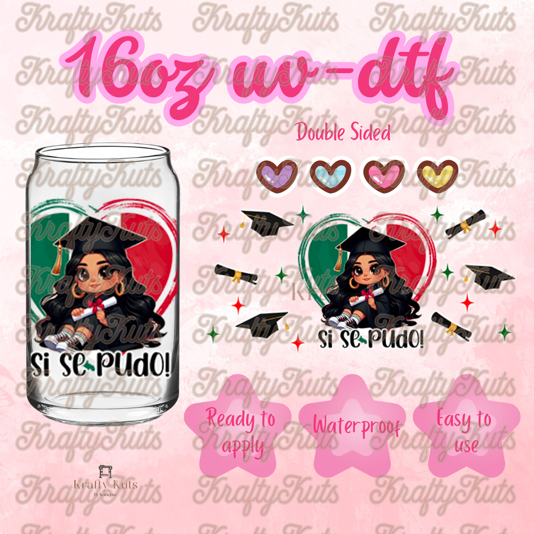 #356 UV-DTF 16oz Glass Wrap - Double Sided