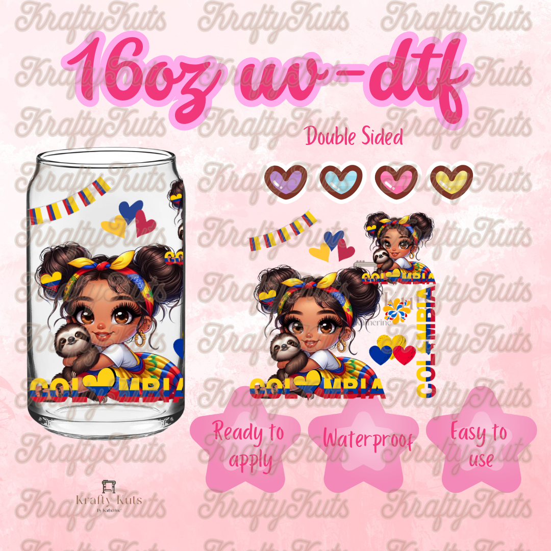 #629 UV-DTF 16oz Glass Wrap - Double sided