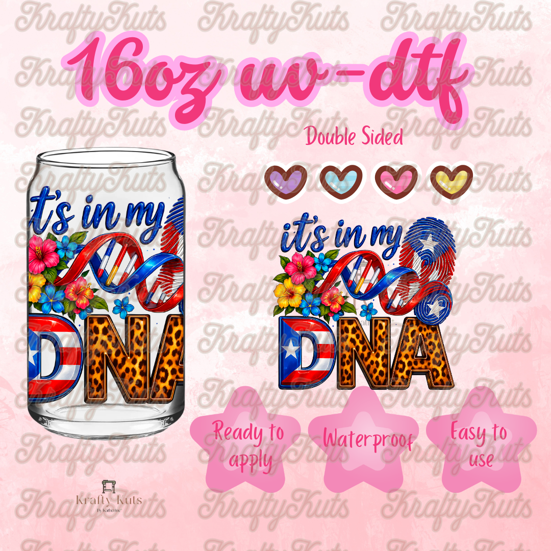#634 UV-DTF 16oz Glass Wrap - Double sided