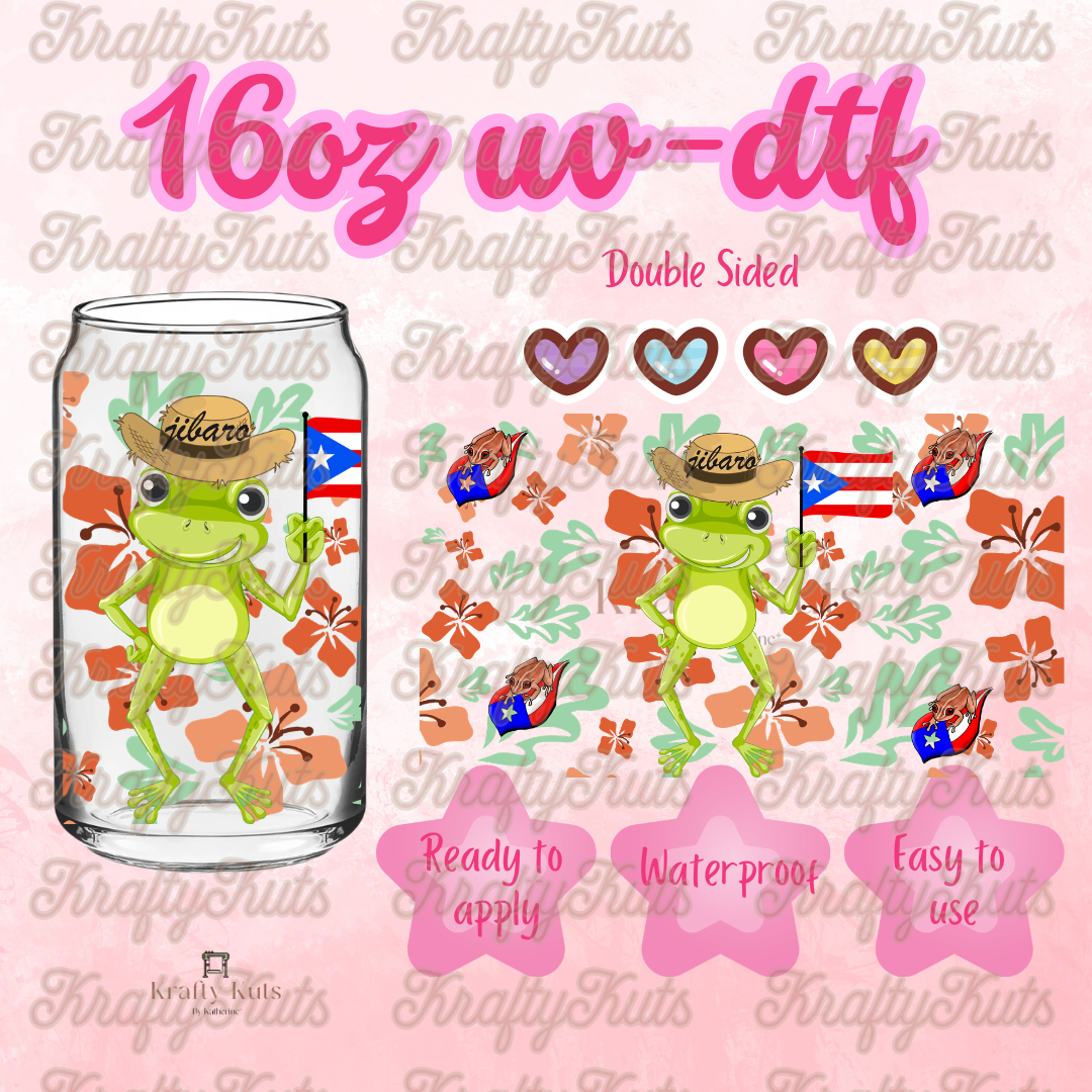 #643 UV-DTF 16oz Glass Wrap - Double sided