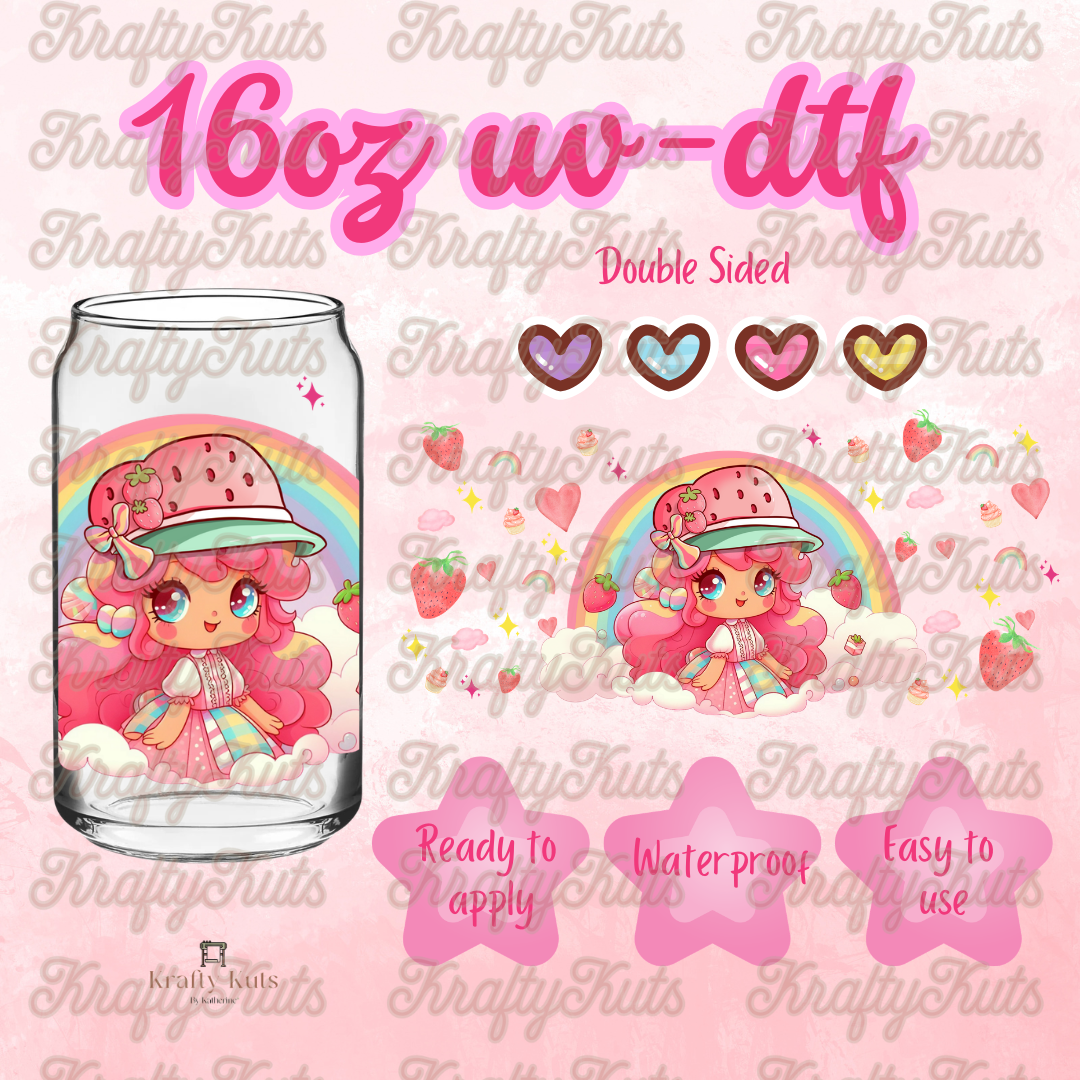 #646 UV-DTF 16oz Glass Wrap - Double sided