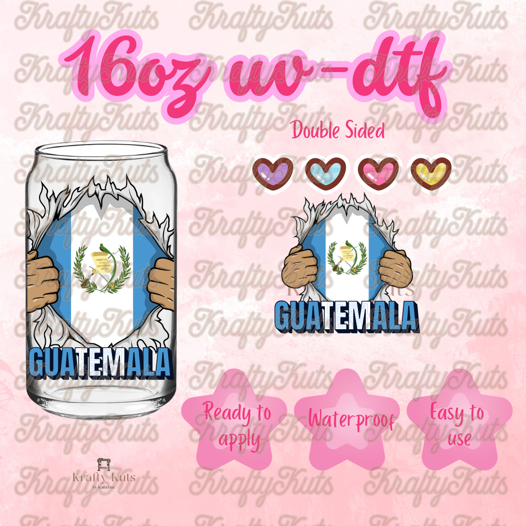 #648 UV-DTF 16oz Glass Wrap - Double sided