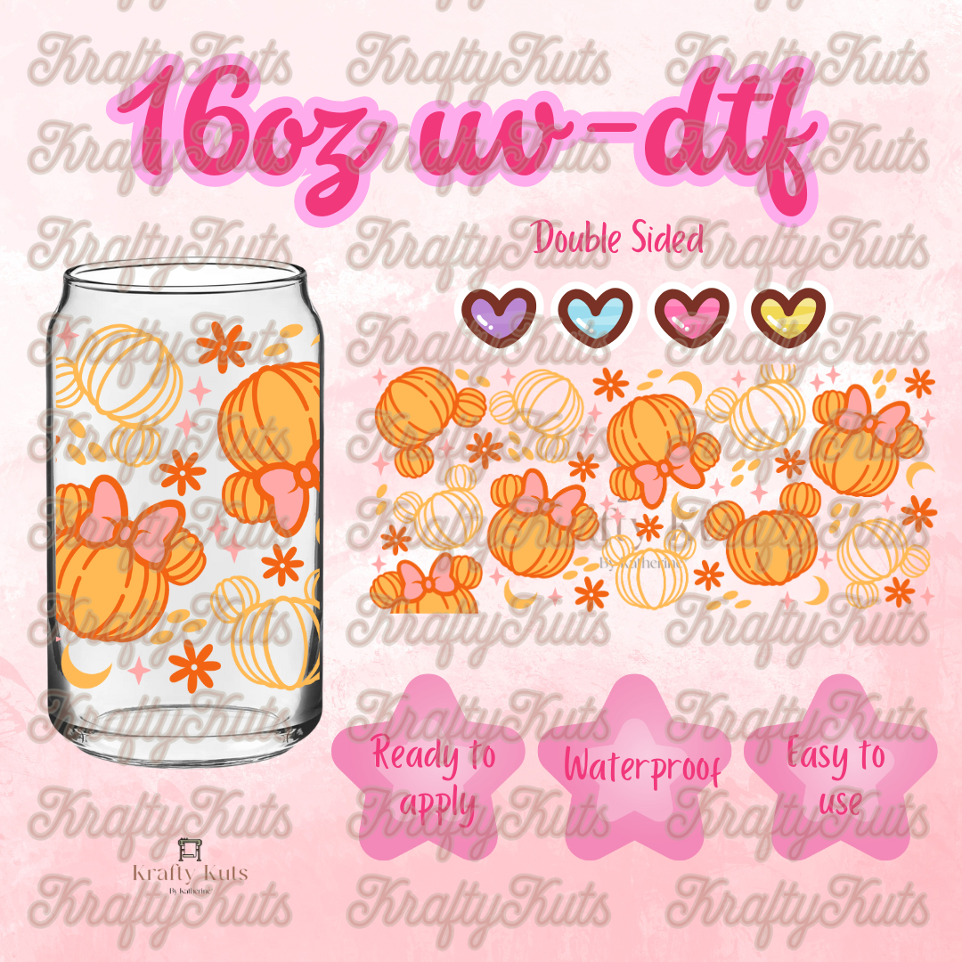 #449 UV-DTF 16oz Glass Can Wrap - Double Sided