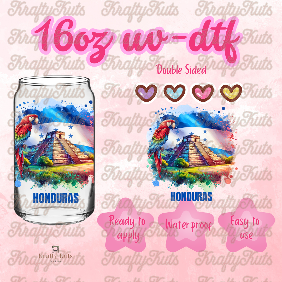#654 UV-DTF 16oz Glass Wrap - Double sided