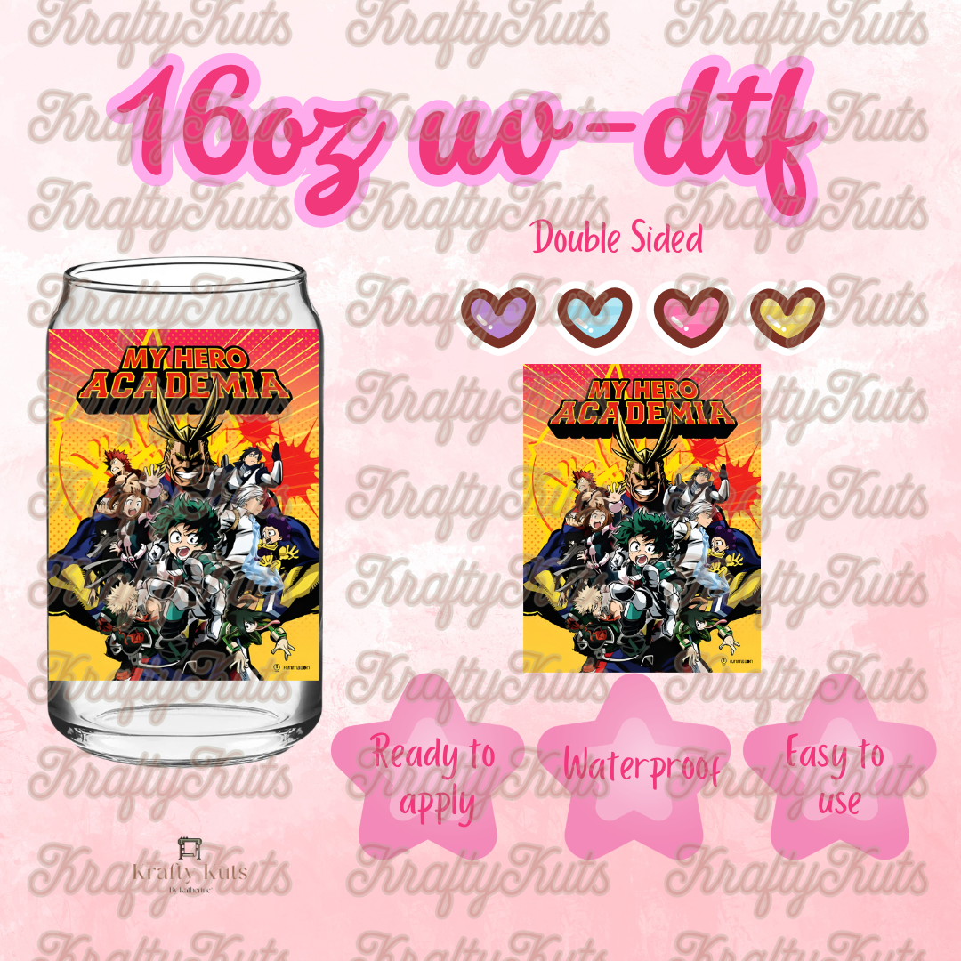#682 UV-DTF 16oz Glass Wrap - Double sided