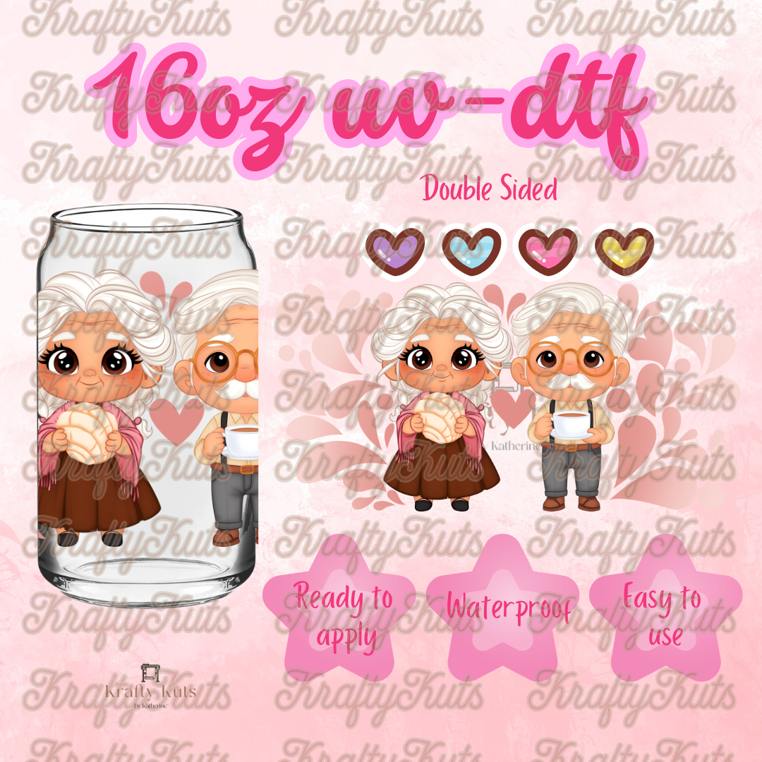 #681 UV-DTF 16oz Glass Wrap - Double sided