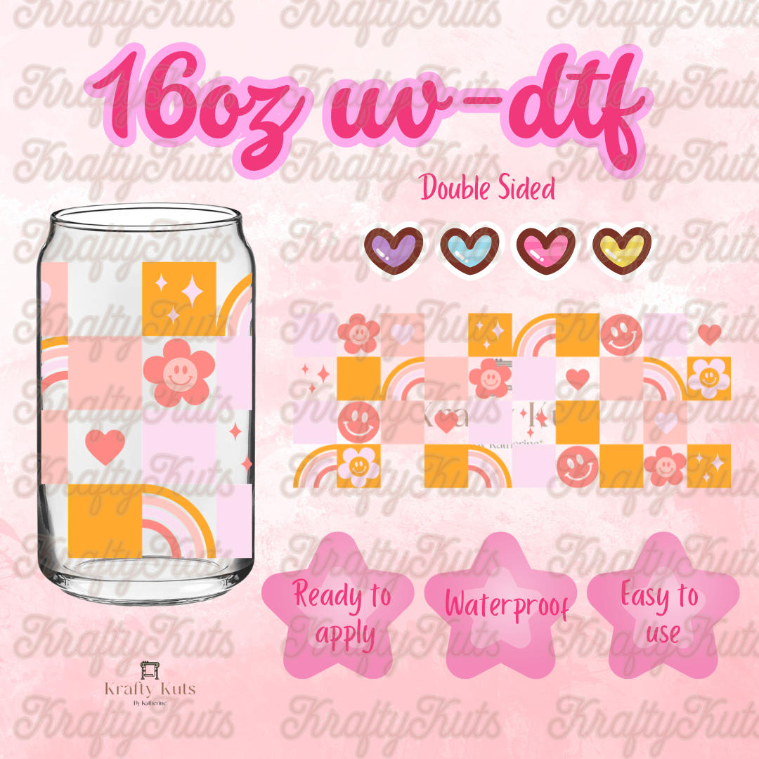 #690 UV-DTF 16oz Glass Wrap - Double sided