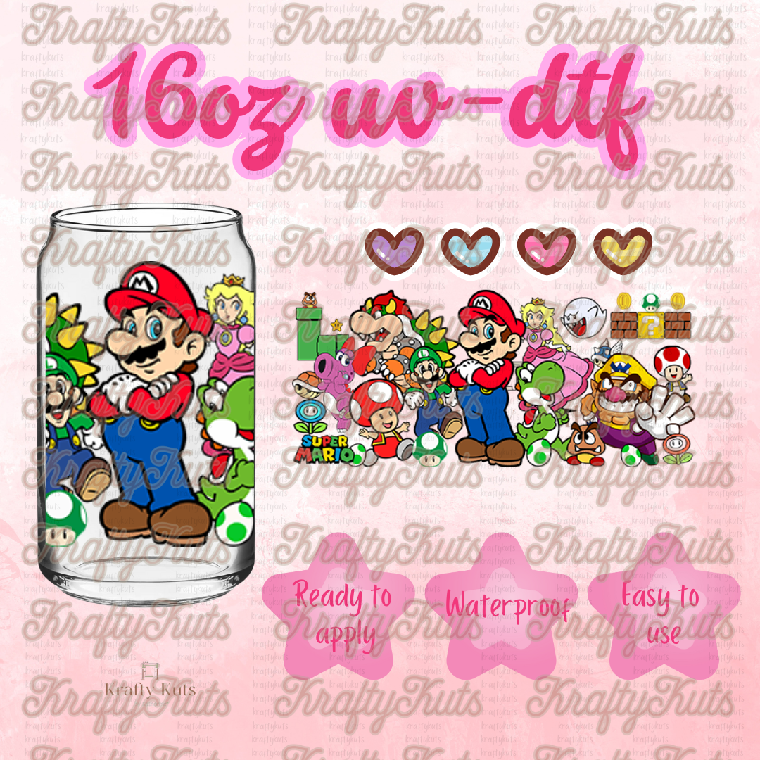 #264 UV-DTF 16oz Glass Wrap - Double Sided