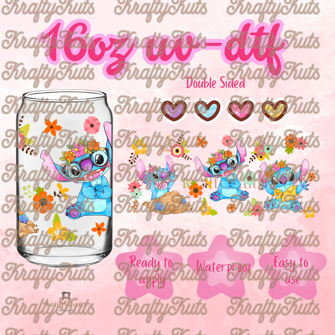 #200 UV-DTF 16oz Glass Wrap - Double Sided