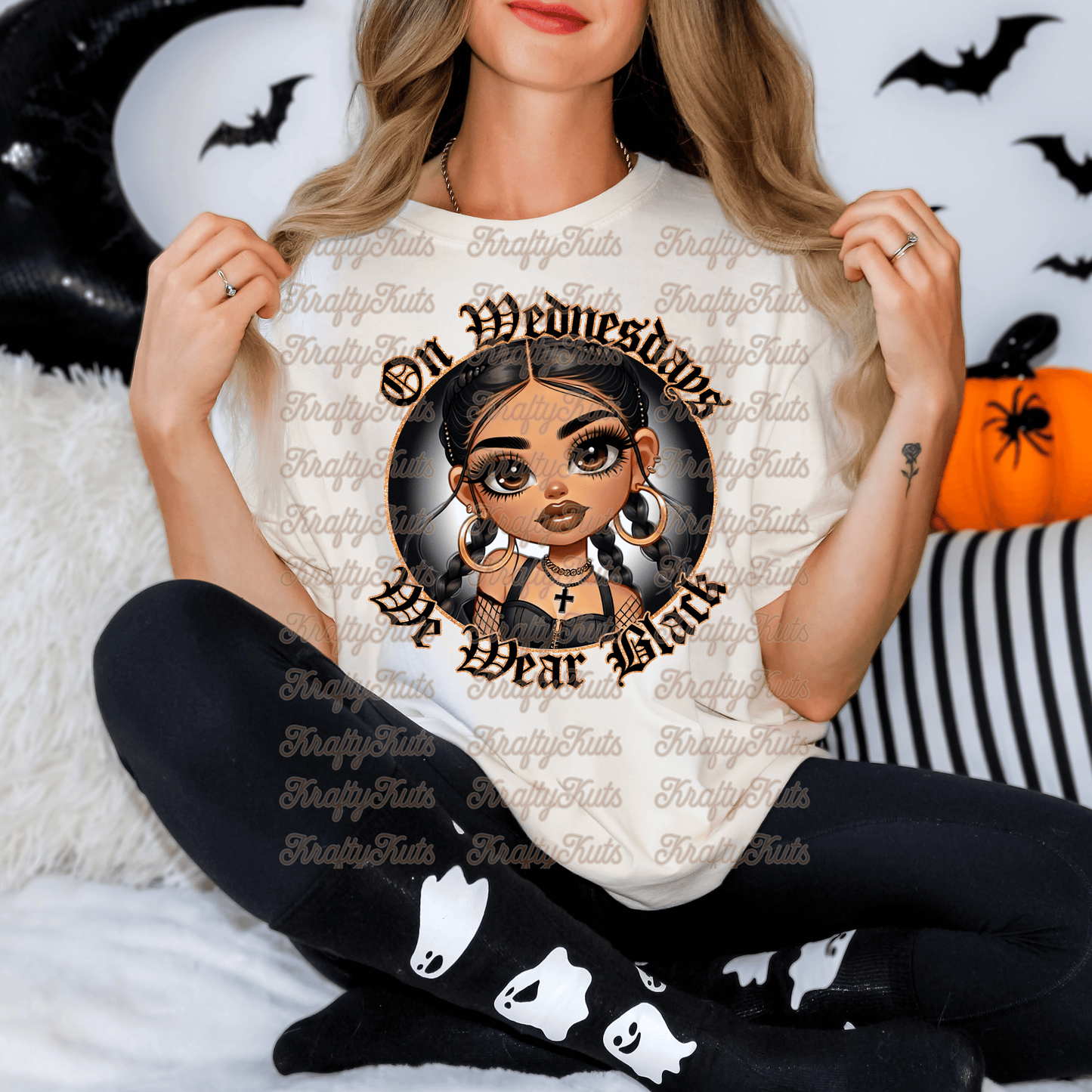 On Wednesday we wear black DIRECT TRANSFER FILM DTF