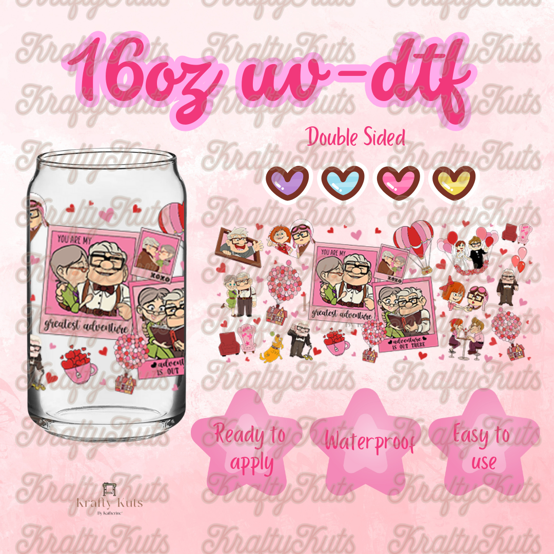 Enamorados UV-DTF 16oz Glass Wrap - Double Sided