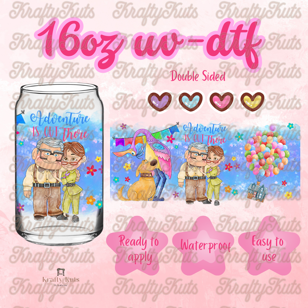 #239 UV-DTF 16oz Glass Wrap - Double Sided