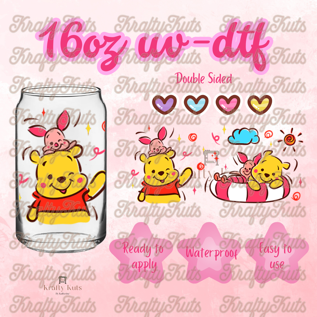 #327 UV-DTF 16oz Glass Wrap - Double Sided