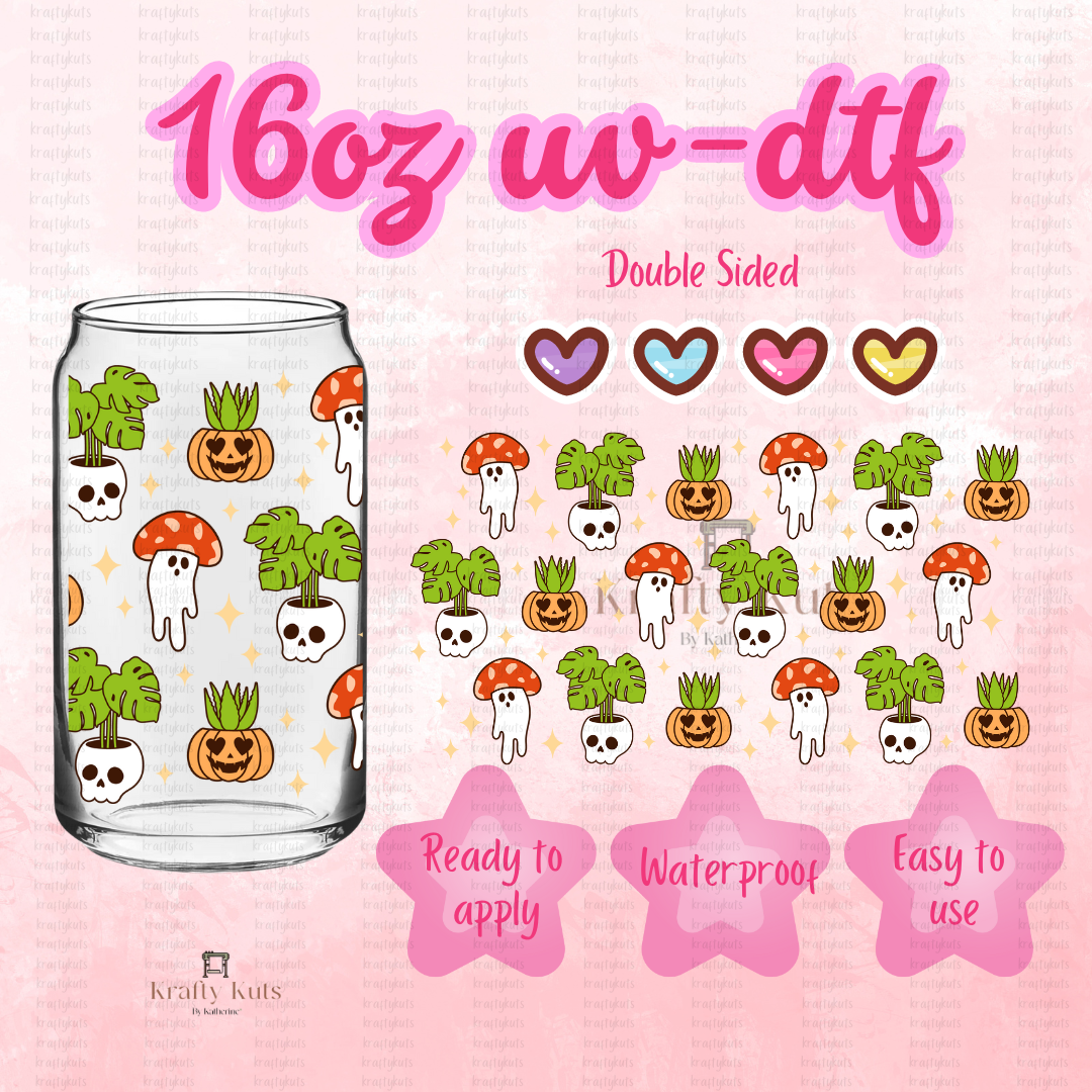 #421 UV-DTF 16oz Glass Can Wrap - Double Sided