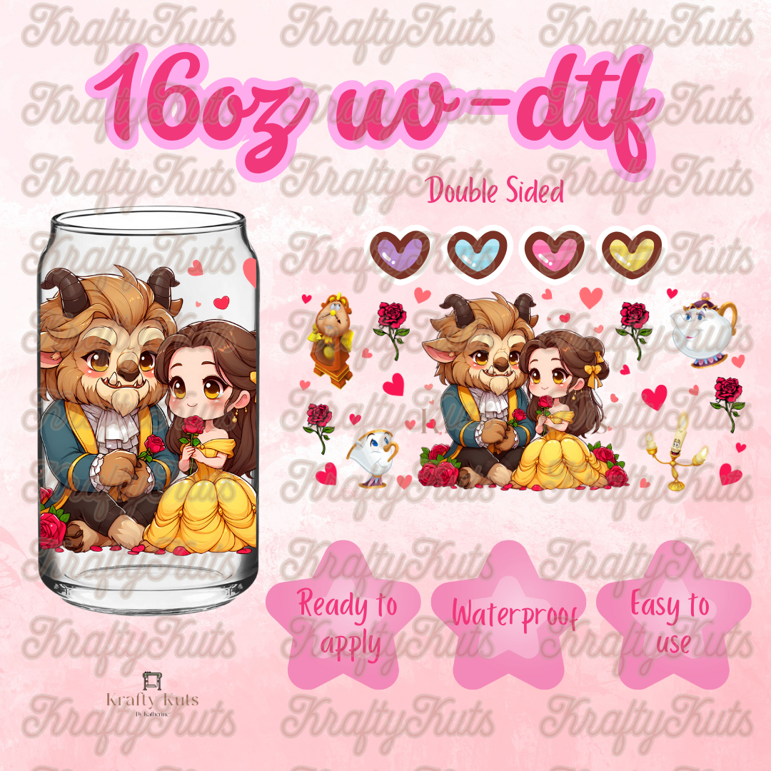 #201 UV-DTF 16oz Glass Wrap - Double Sided