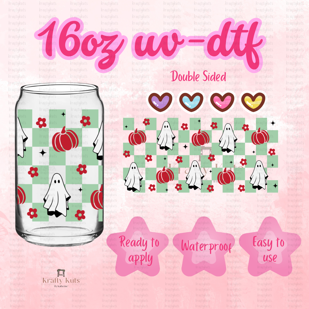 #571 UV-DTF 16oz Glass Can Wrap - Decal - Double Sided