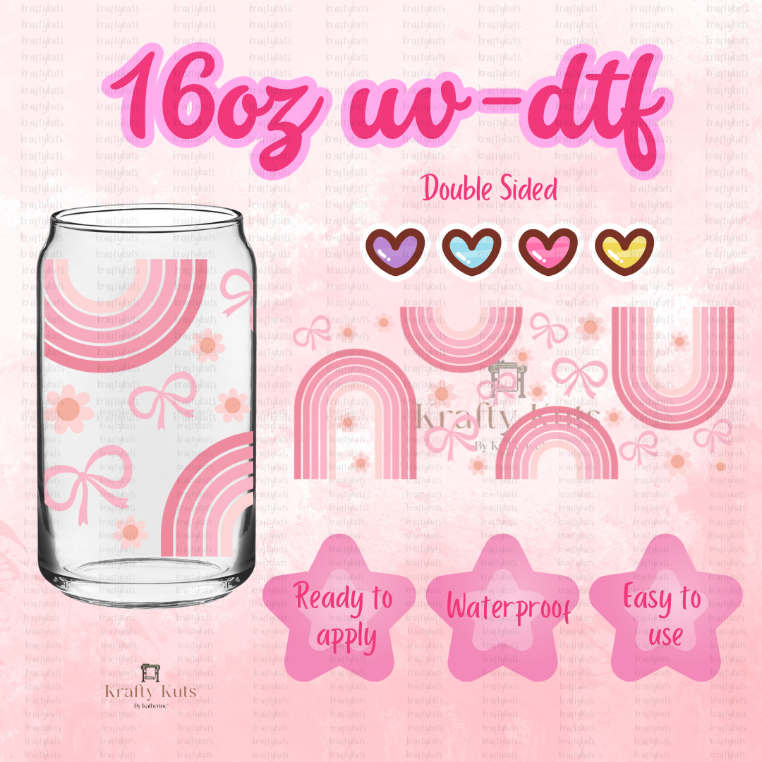 #42 UV-DTF 16oz Glass Can Wrap - Double Sided