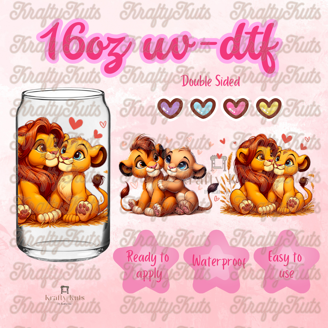 #240 UV-DTF 16oz Glass Wrap - Double Sided