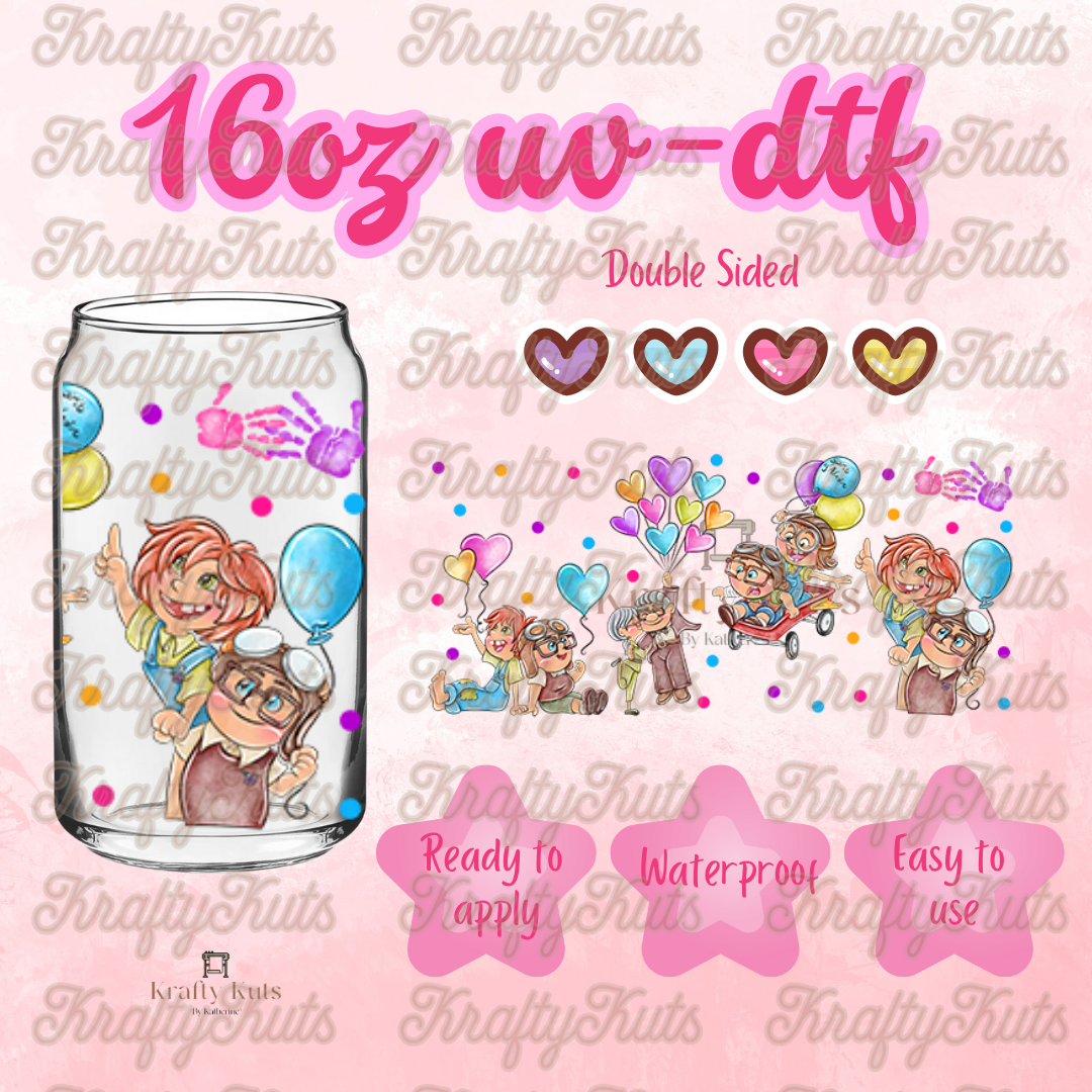 #214 UV-DTF 16oz Glass Wrap - Double Sided