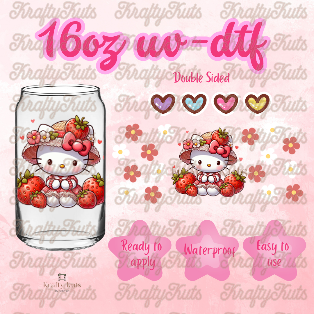#216 UV-DTF 16oz Glass Wrap - Double Sided