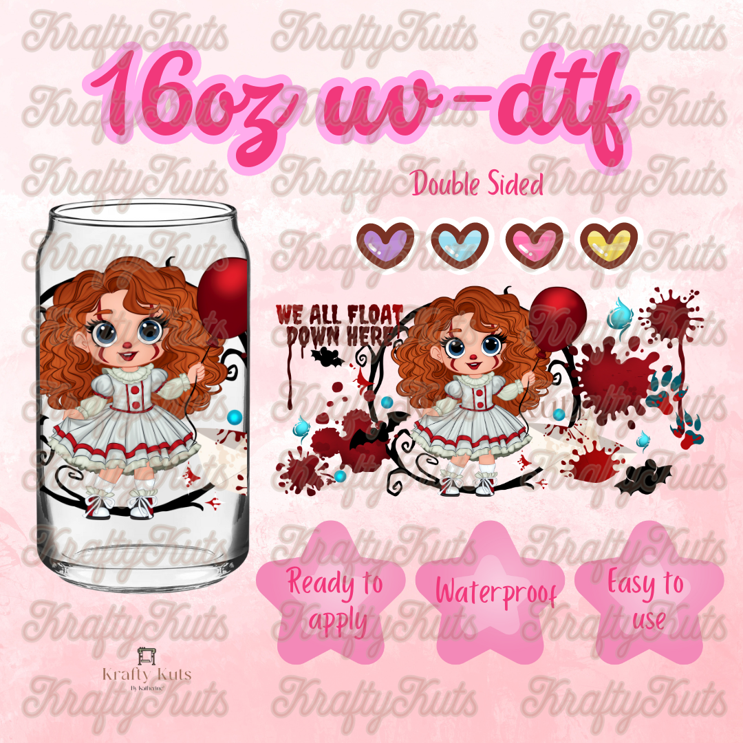 #377 UV-DTF 16oz Glass Wrap - Double Sided (Copy)