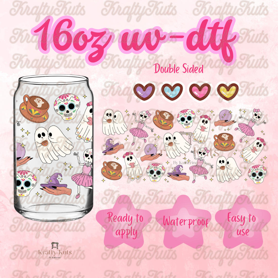 #401 UV-DTF 16oz Glass Can Wrap - Double Sided