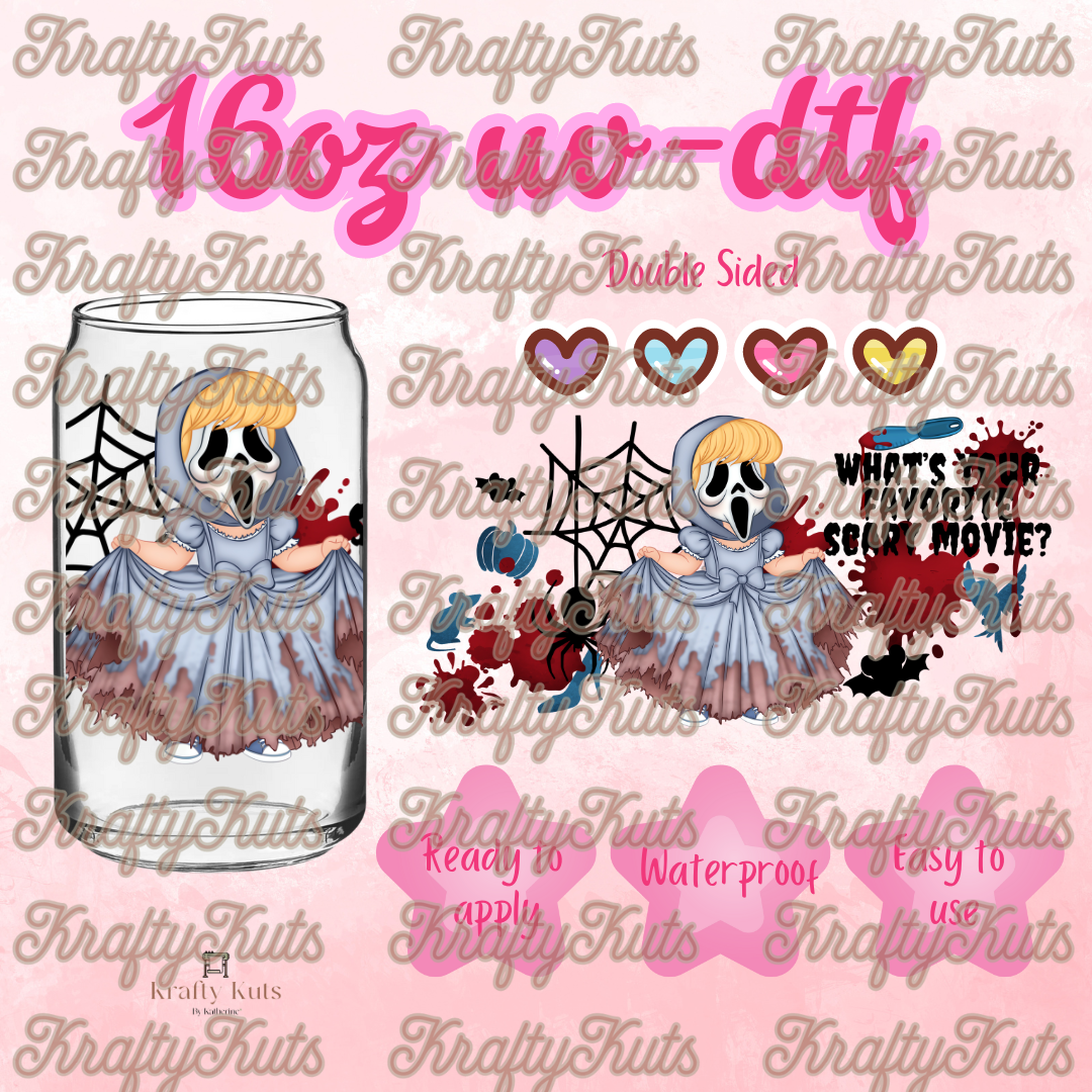 #383 UV-DTF 16oz Glass Wrap - Double Sided