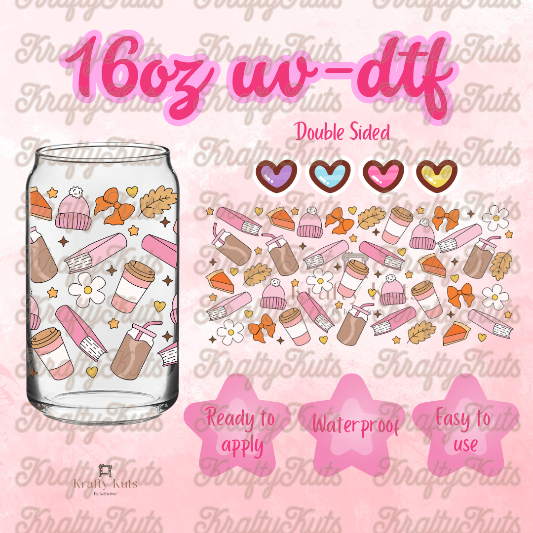 #152 UV-DTF 16oz Glass Wrap - Double Sided