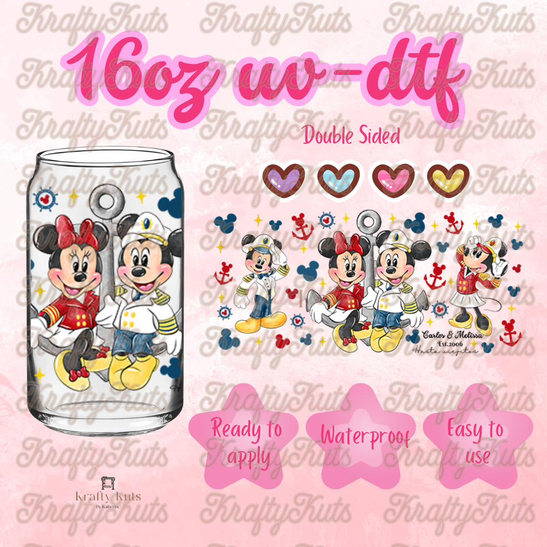 #219 UV-DTF 16oz Glass Wrap - Double Sided
