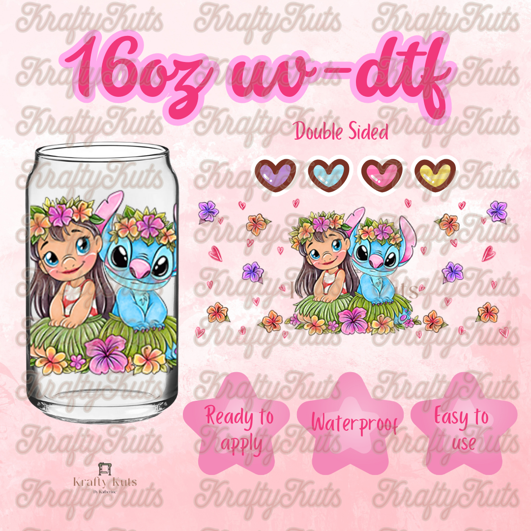 #220 UV-DTF 16oz Glass Wrap - Double Sided