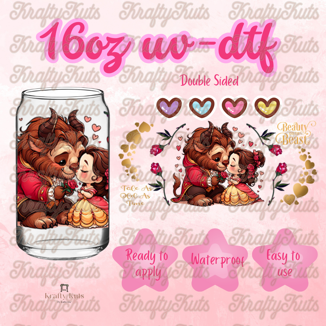 #222 UV-DTF 16oz Glass Wrap - Double Sided
