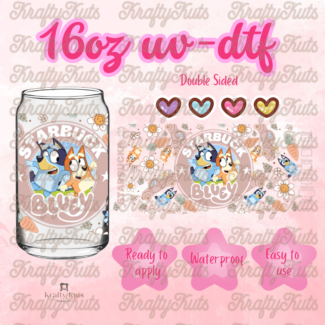 #223 UV-DTF 16oz Glass Wrap - Double Sided