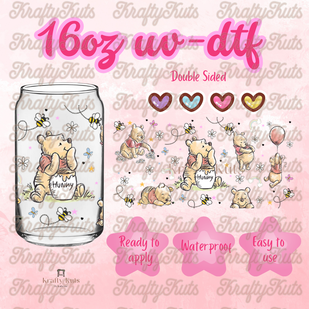 #225 UV-DTF 16oz Glass Wrap - Double Sided